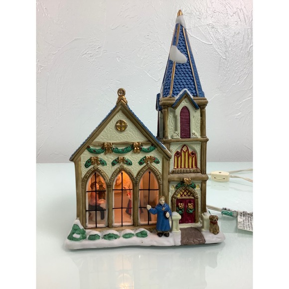 Vintage Trim a Home St Paul Church w light EUC - Picture 8 of 12